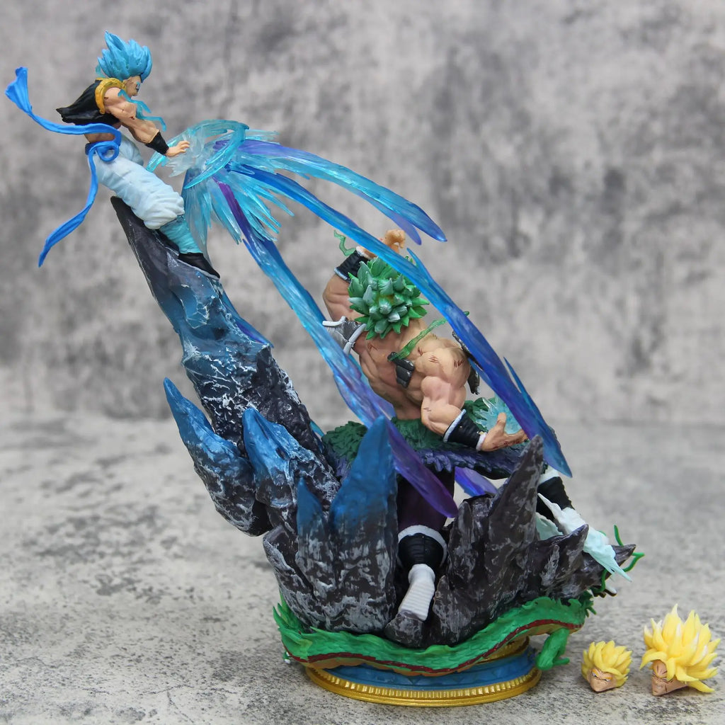 Anime Figure Dragon Ball Broly Vs Gogeta Figure Broly Figure Model Pvc Statue Dolls Collection Toy Decoration Christmas Toy Gift
