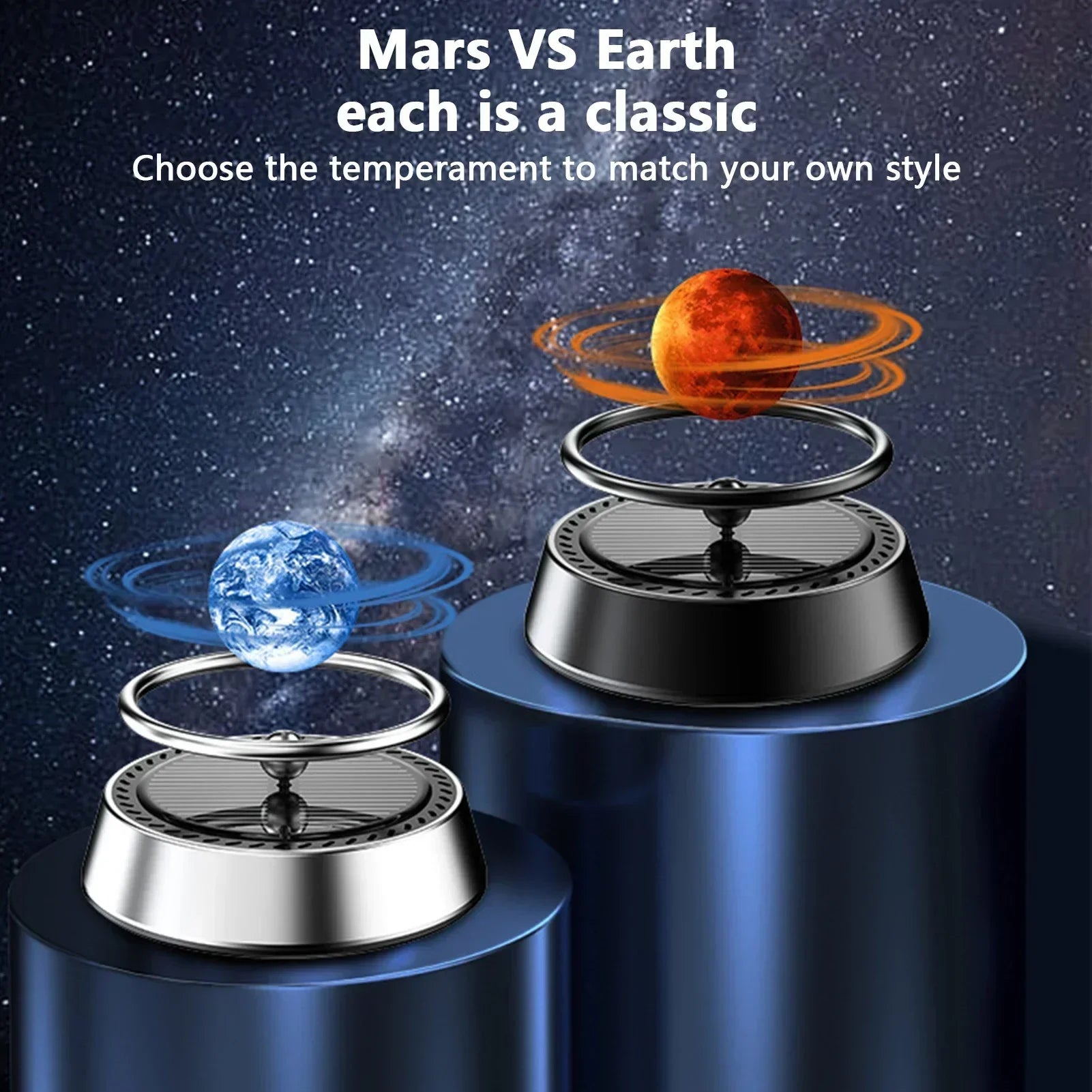 Car Air Freshener Jupiter Eearth Planet Auto Dashboard Aromatherapy Car Vehicle Interior Rotating Perfume Air Diffuser Decor
