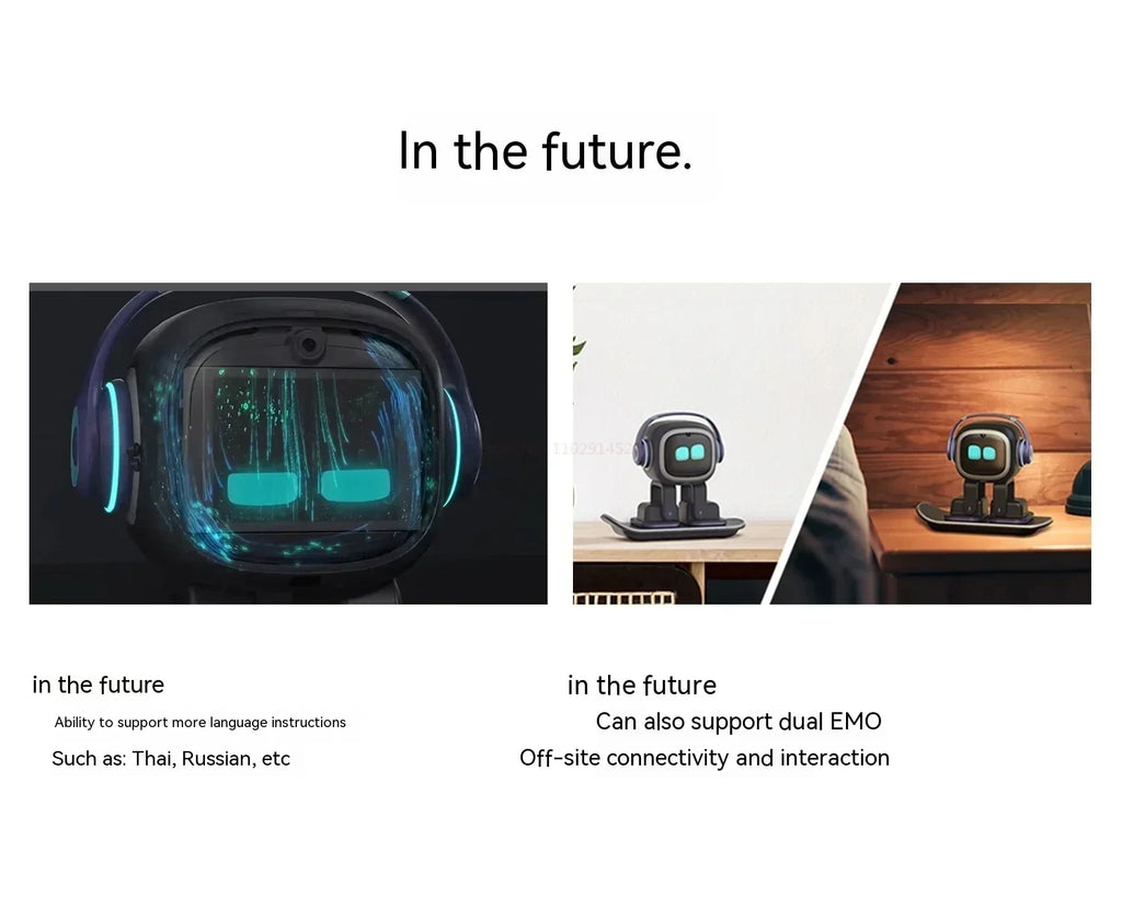 EMO Intelligent AI Robots Emotional Support Interactive Desktop Voice Recognition EMO Go Home Robot Companion Children Gifts