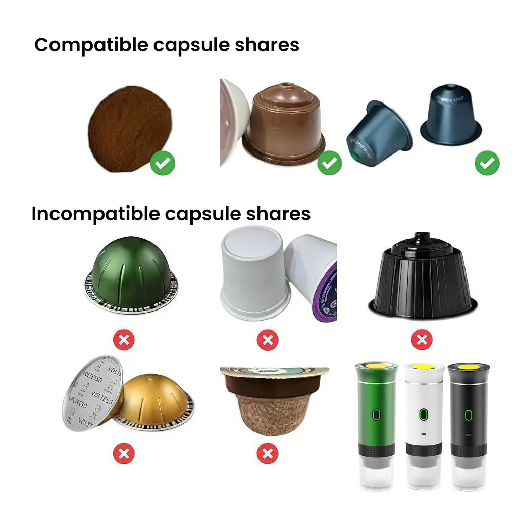 Portable 3-in-1 Coffee Maker, 20Bar USB Espresso Machine for Travel Car Home, Fast Heating Compact Design