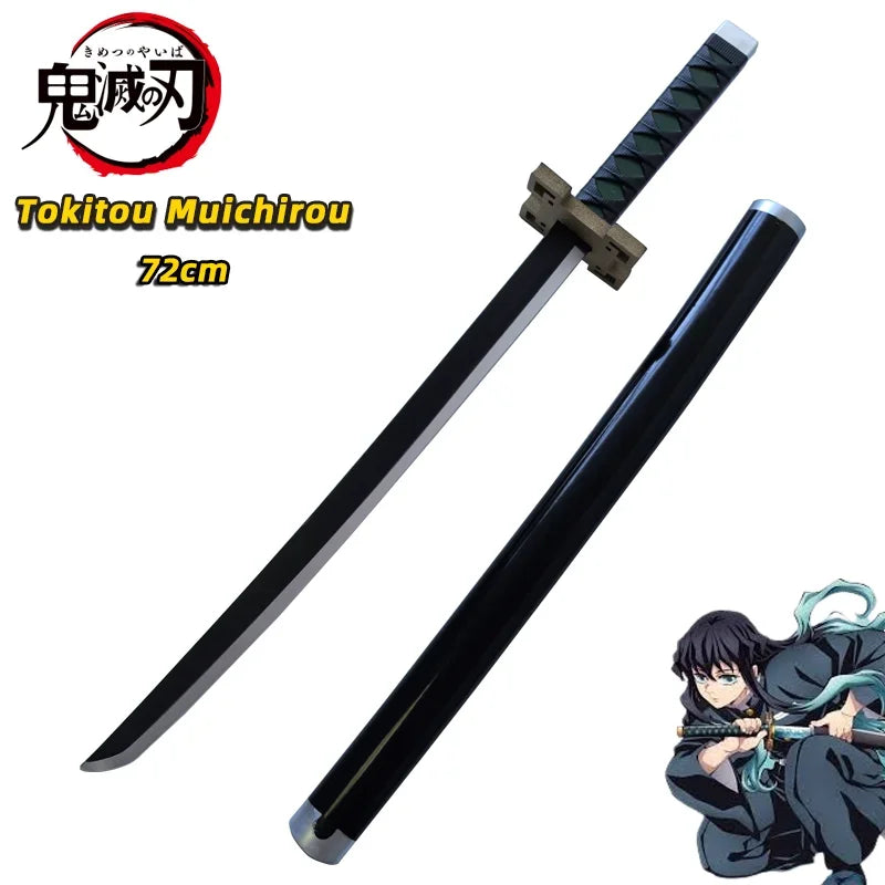 Demon Slayer Katana Original Assembled Anime Sword Cosplay Props Orange  Tomioka Giyuu Kamado Tanjirou  Swords 72cm
