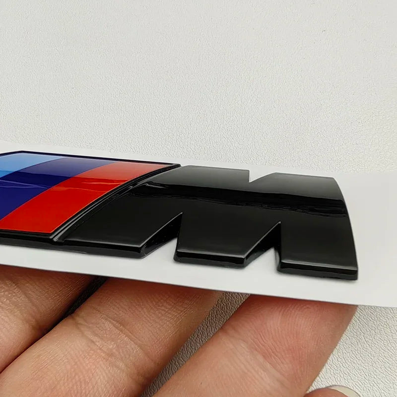 BMW M Tri-Color Emblem Badge for 1/3/5/7 Series X1 X3 X5 X6 Waterproof Fender & Trunk 3D Logo Sticker M Sport Car Accessories