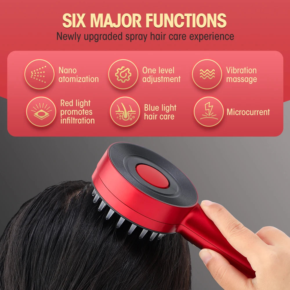 3 Modes Electric Massage Comb Portable Red Light Laser Comb for Hair Follicle Hair Follicles On The Head Essence Oil Applicator
