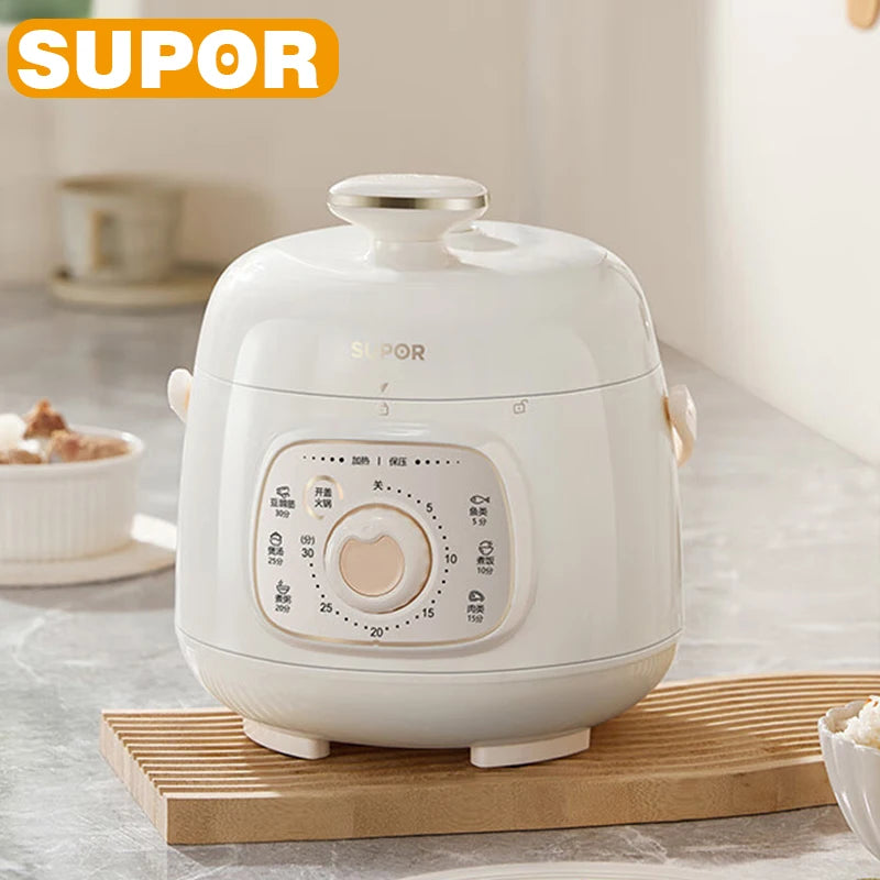 SUPOR Electric Pressure Cooker 1.8L Rice Cooker 70KPA Multifunctional 220V Household Kitchen Appliance For Dormitory Office
