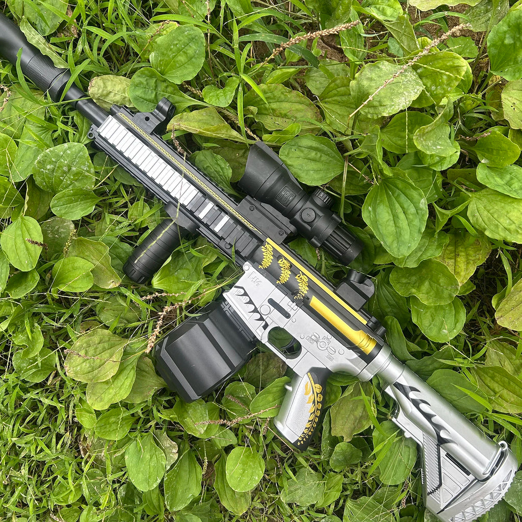 M416 Classic Manual Pull-Up Mode with Large Elastic Tempeh That Can Launch Gel Ball Toy Gun Boy Outdoor Toy Holiday Gift Christmas