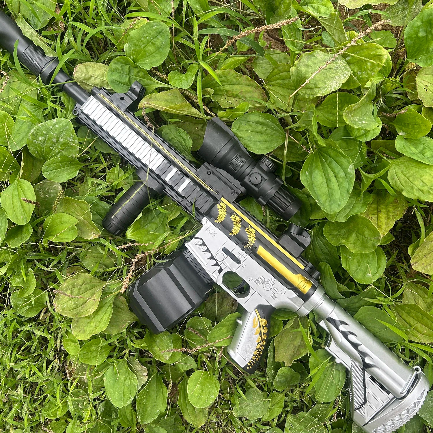 M416 Classic Manual Pull-Up Mode with Large Elastic Tempeh That Can Launch Gel Ball Toy Gun Boy Outdoor Toy Holiday Gift Christmas