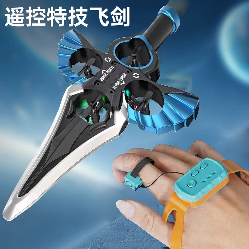Hand-Gesture Controlled Flying Sword Toy Drone Sword Shaped Remote Control Rc Airplane For Kids Adults 360° Flip Durable Boy toy