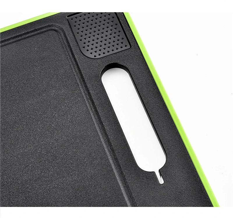 Double-side Cutting Board With Defrosting Function Chopping Board Kitchen Grinding Cutting Board With Knife Sharpener