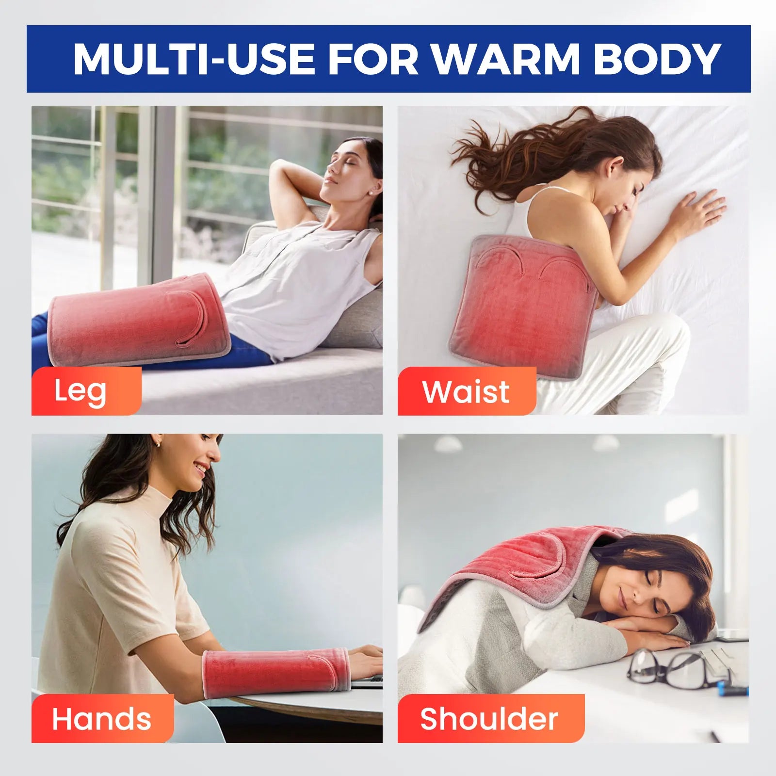 Electric Heating Foot Warmer Winter Foot Warming Device Household Hand Warming Pad for Office Bedroom Study Room Keep Warm