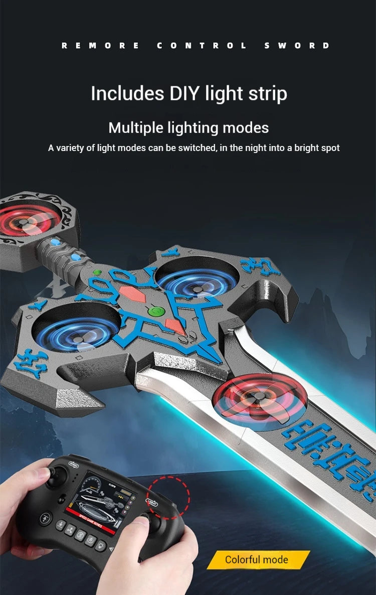 73cm RC Sword Toy with Gesture Sensing Remote Control Foam Flying Vehicle Cool Children's Play Tool Remote Control Flying Sword