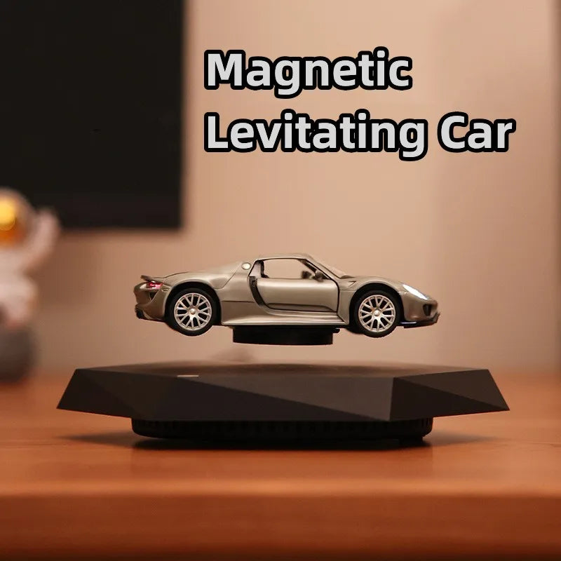 Magnetic Levitating Car with Metal Base, 360° Free Rotation, Home Office Docoration, Unique Business Gift, Creative Gift