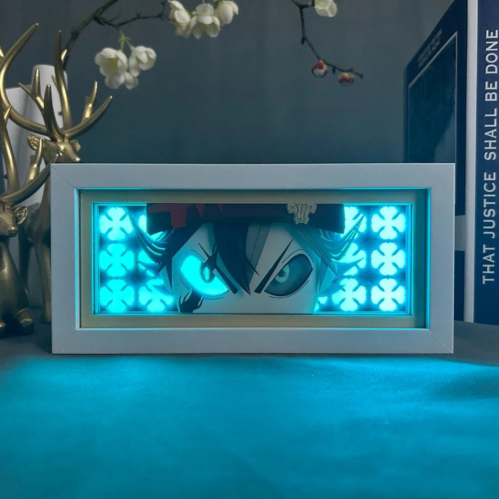 Led Anime Light Box For Bedroom Decoration Paper cut Shadow Box Birthday Gift Bedside Night Lamp