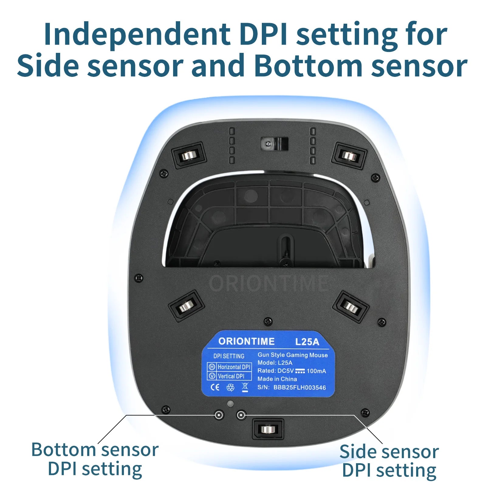 Game Mouse L24 L25A Gun Mouse OrionTime FPS Game Pistol Handle Grip Wired Peripherals Pc Custom Gamer Accessories Gaming Mice