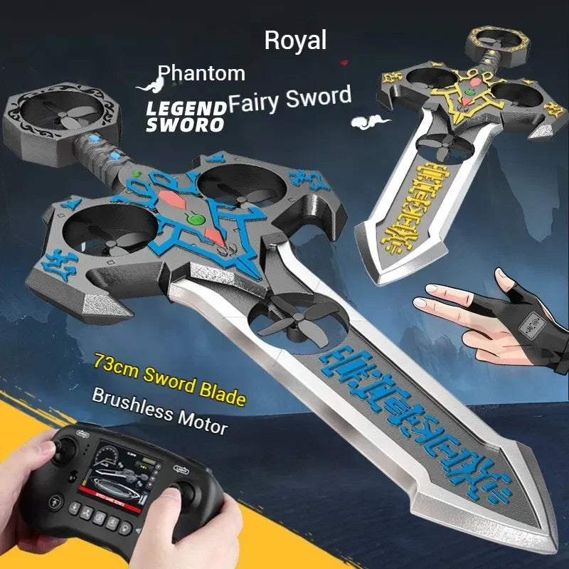 73cm RC Sword Toy with Gesture Sensing Remote Control Foam Flying Vehicle Cool Children's Play Tool Remote Control Flying Sword