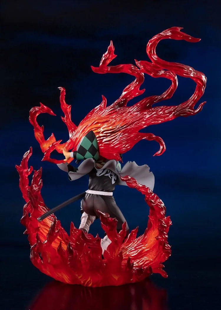 21cm Demon Slayer Kamado Tanjirou Hinokami Kagura Anime Figure Model Statue Boy Collection Desktop Decoration Ornament Toys Gift