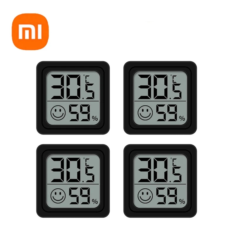 Xiaomi 1/4pcs Mini LCD Digital Thermometer Hygrometer Indoor Room Temperature Humidity Meter Sensor Gauge Weather Station Set