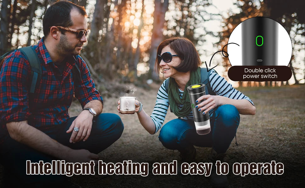 Portable 3-in-1 Coffee Maker, 20Bar USB Espresso Machine for Travel Car Home, Fast Heating Compact Design