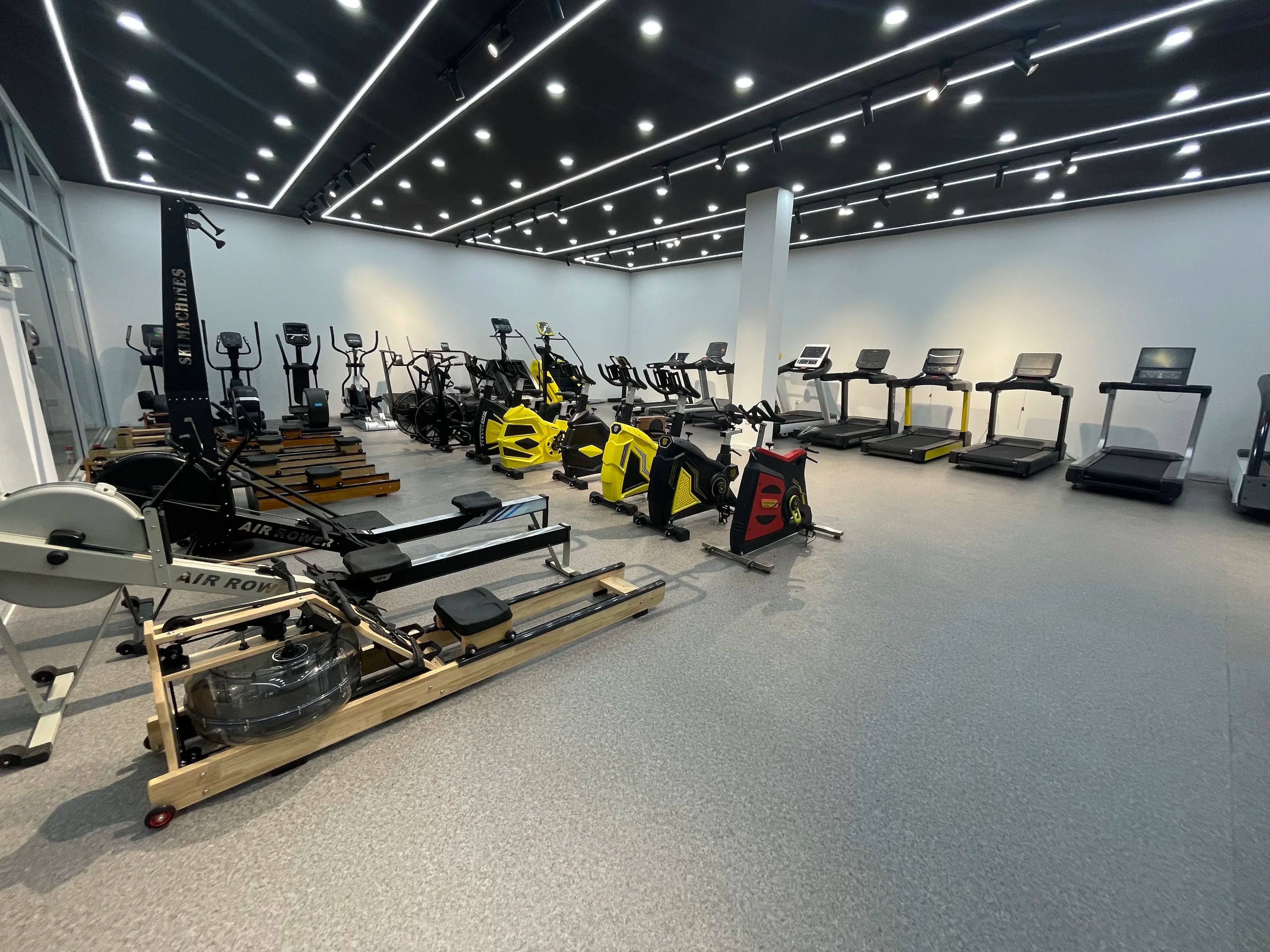 Air drag ski machine ski simulator gym machine exercise indoor and outdoor fitness equipment