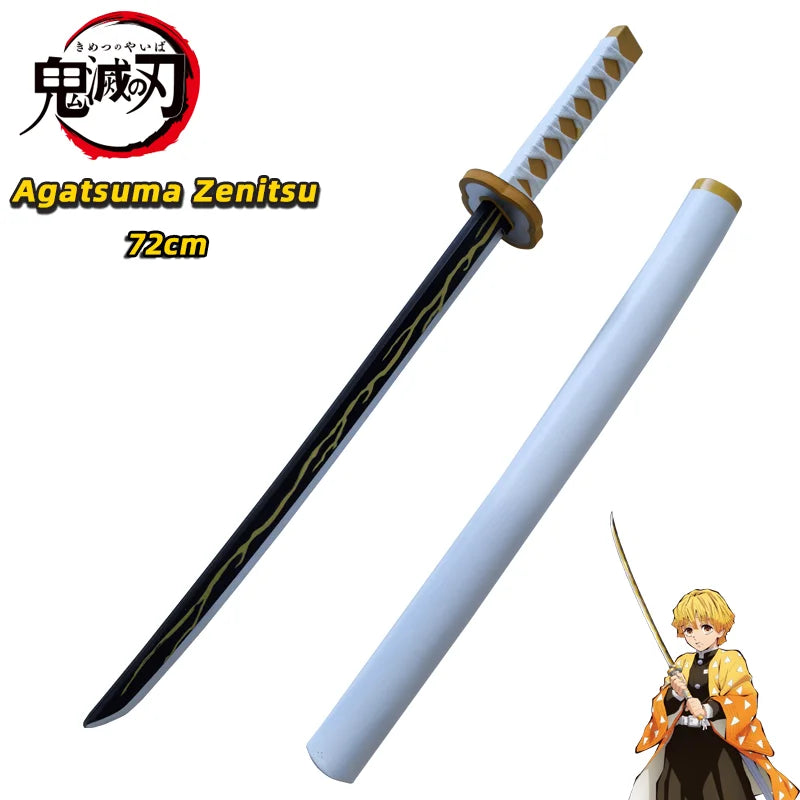 Demon Slayer Katana Original Assembled Anime Sword Cosplay Props Orange  Tomioka Giyuu Kamado Tanjirou  Swords 72cm