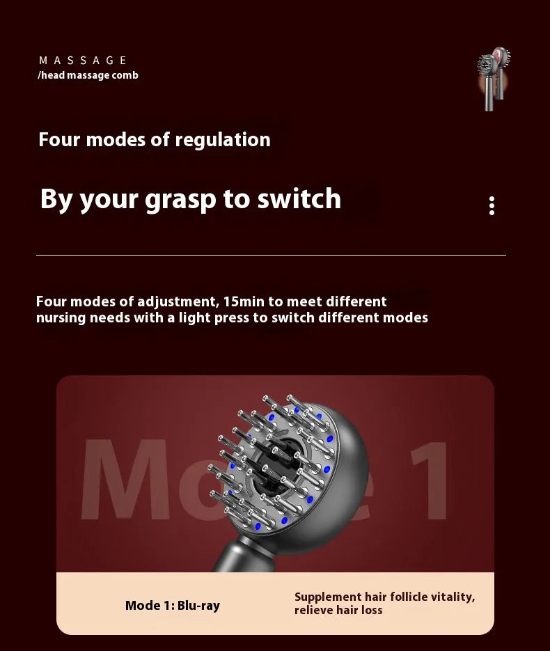 Scalp Massaging BrushShiatsu Hair Scalp Massager Electric Massager for Scalp & Hair Handheld Portable Massager Deep Muscle Relax