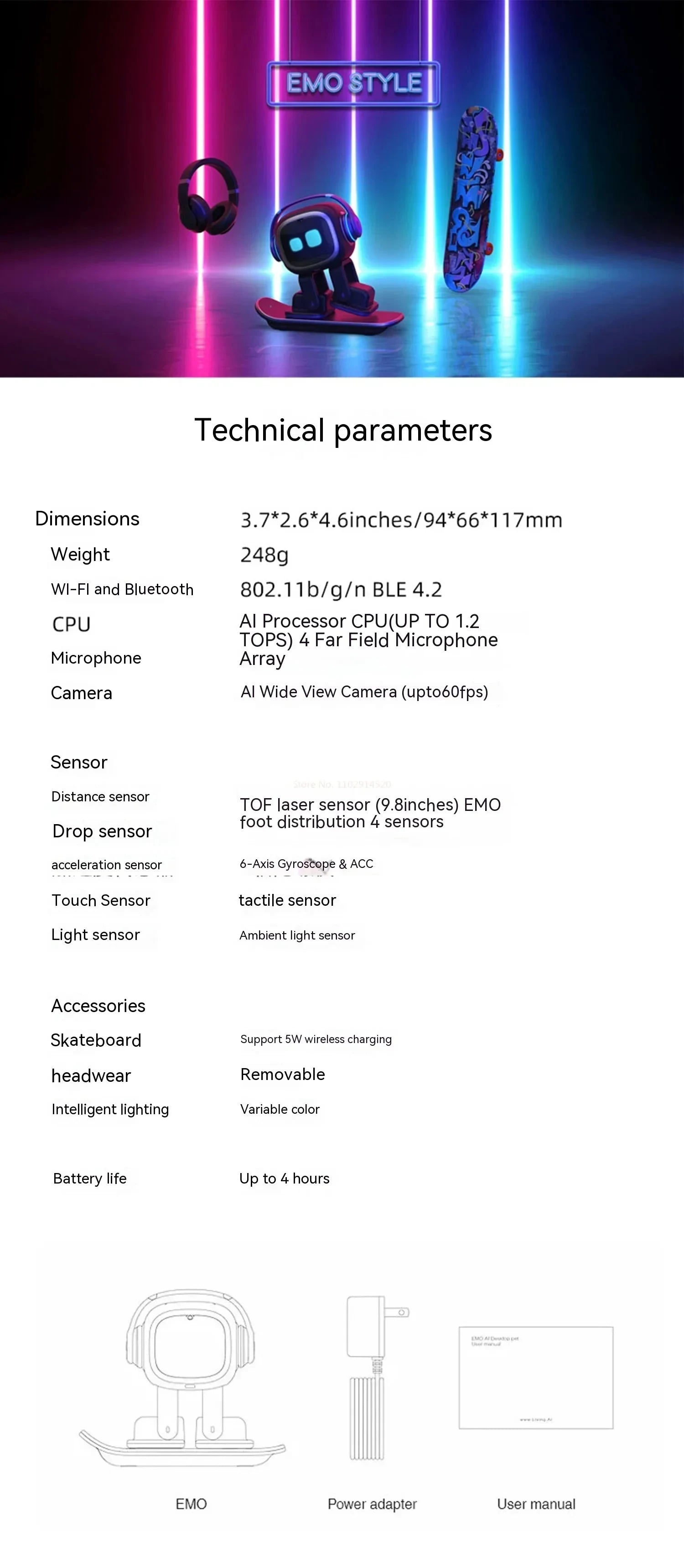 EMO Intelligent AI Robots Emotional Support Interactive Desktop Voice Recognition EMO Go Home Robot Companion Children Gifts