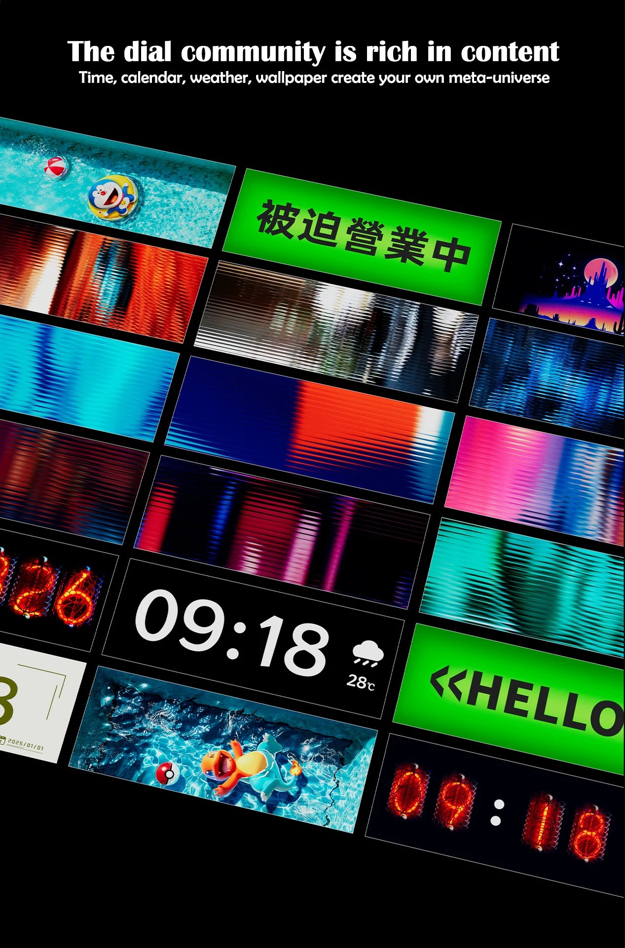 Smart RGB Quantum Clock Night Light IPS Bluetooth APP Control DIY Gaming Dispaly Screen For Gaming Room Bedroom Decor