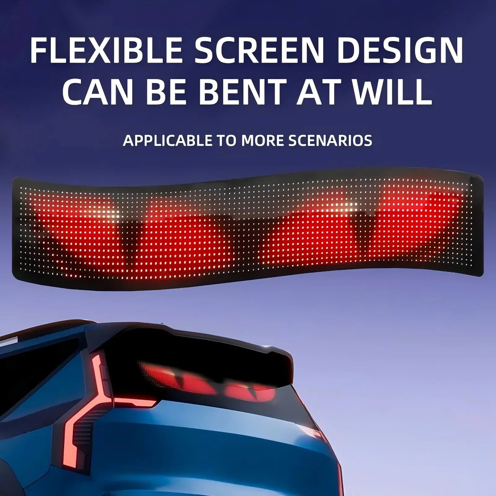 Truck Car Devil Eye LED Matrix Pixel Panel Light APP Remote Control Soft Foldable Lighting Scrolling For Board Windshield 12/24V