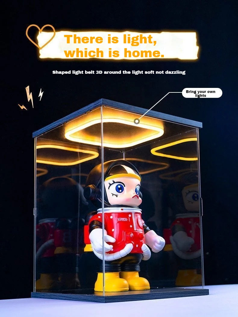 Animation Around The Hand-Held Special Display Box High-Value Light Can Open The Door Hand-Held Doll Toy Display Box Storage Box