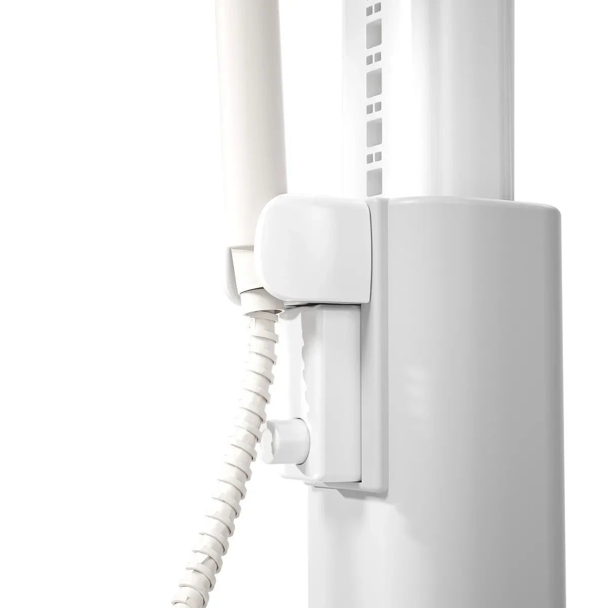 Portable Non-slip Duck Shaped Baby Bath Racks Shower Helper Handle Adjust Length Stand Themselves for Standing Toddler Shower