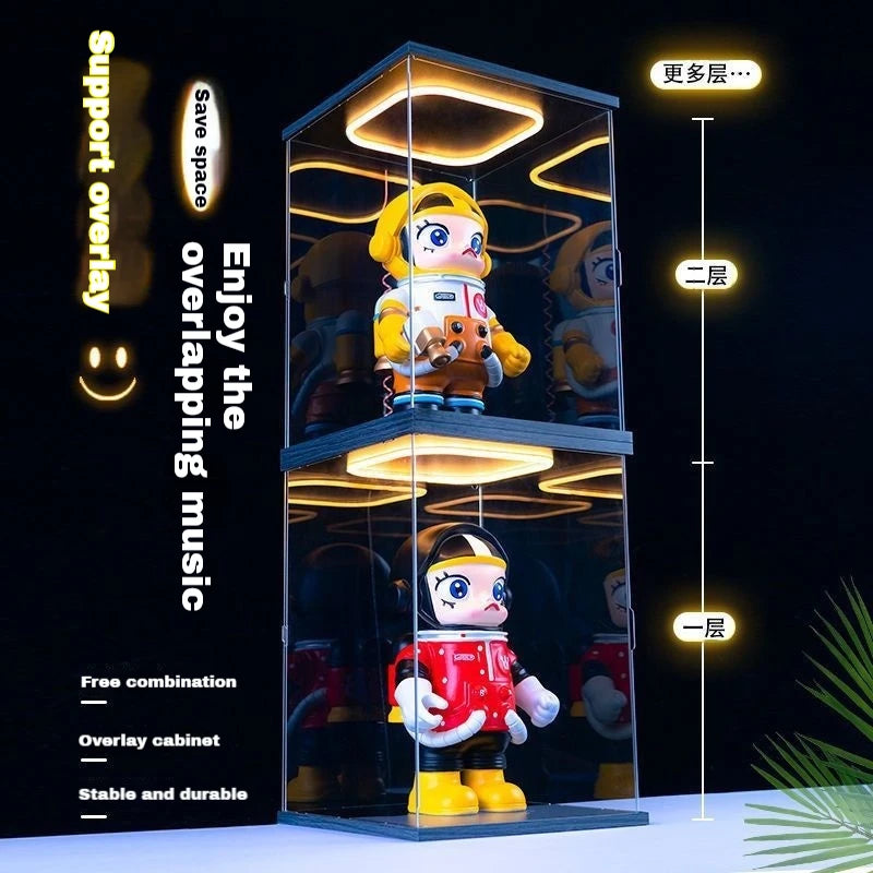 Animation Around The Hand-Held Special Display Box High-Value Light Can Open The Door Hand-Held Doll Toy Display Box Storage Box