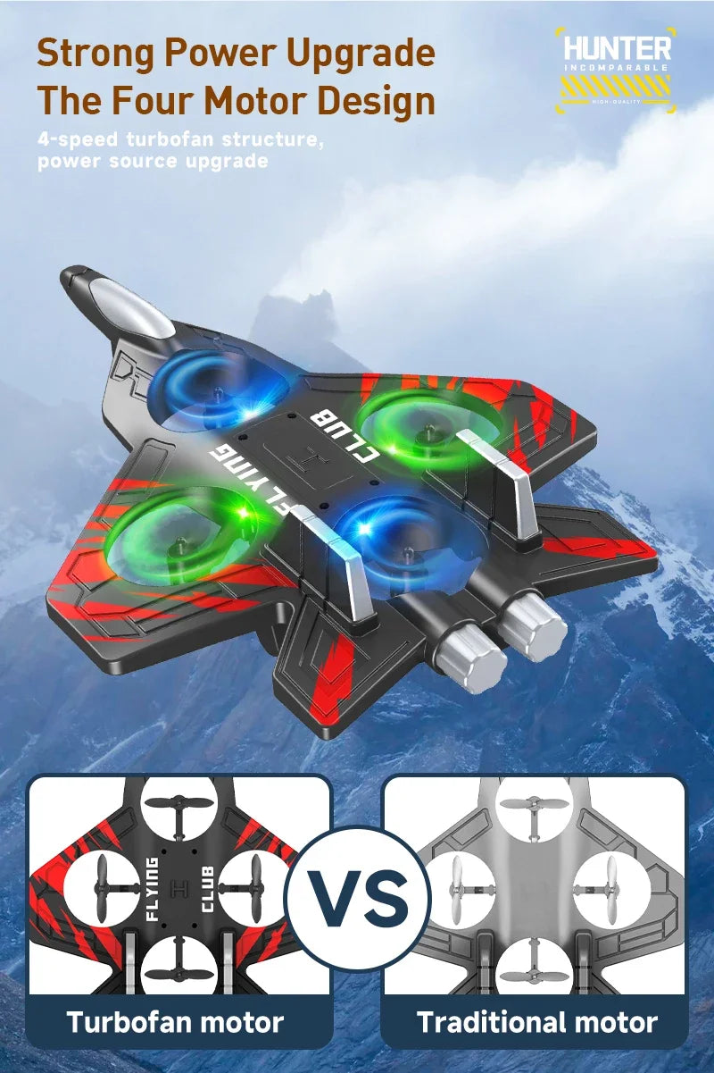 RC Aircraft EPP Foam Stunt Glider Electric Fighter Remote Control Airplane Fall Resistant Plane Toys for Boys Kids CZ01 CZ63