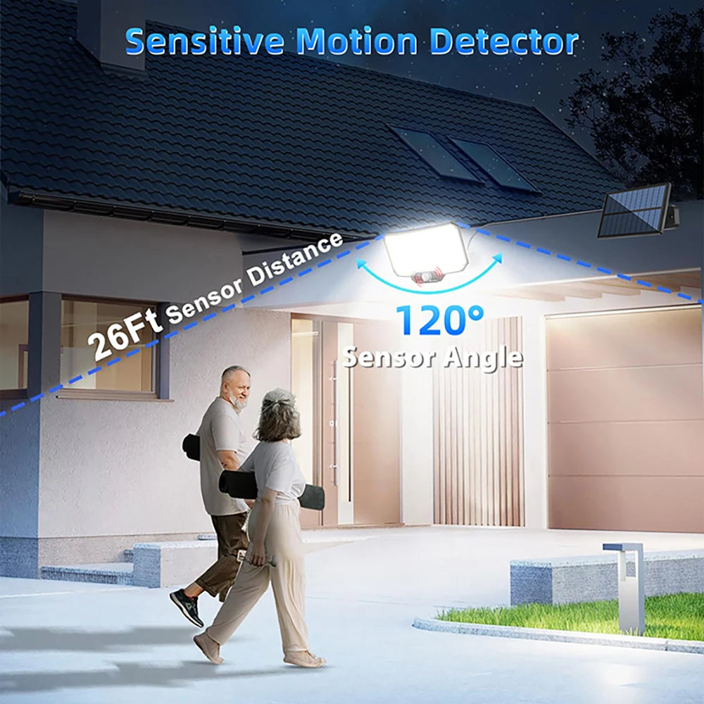 New 366LED Solar Outdoor Lights Solar Powered Security Light Motion Sensor 234LED Wall Light IP65 Waterproof Garden
