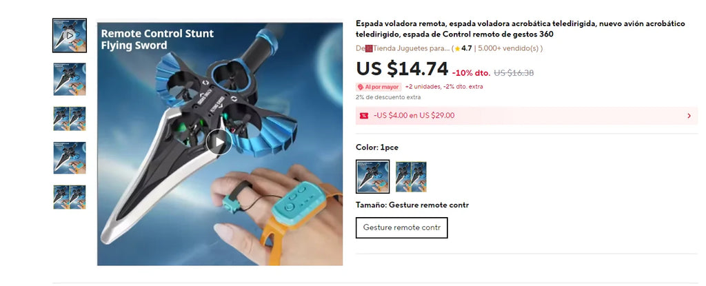 Hand-Gesture Controlled Flying Sword Toy Drone Sword Shaped Remote Control Rc Airplane For Kids Adults 360° Flip Durable Boy toy