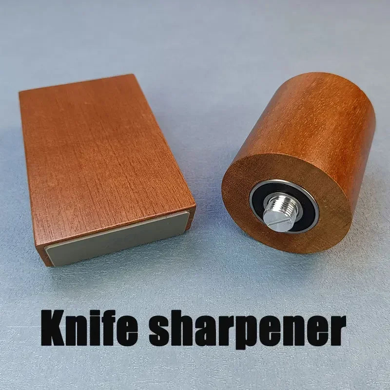 Diamond Sharpening StoneMagnetic Rolling Knife Sharpener  Wood Kitchen Grinding System 15 20 Degrees Angle Roller Accessory