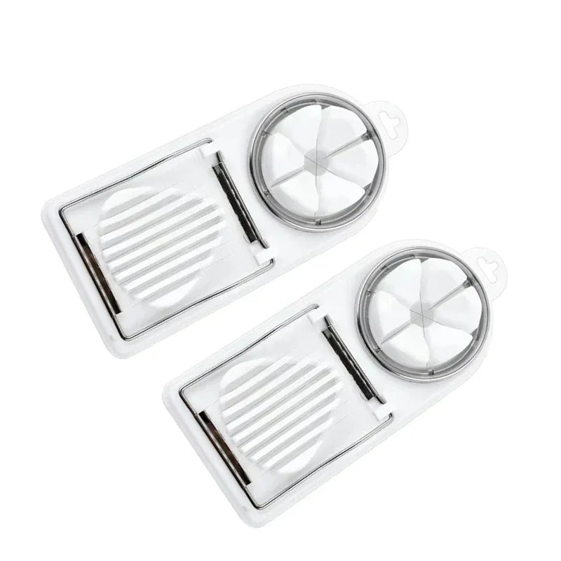 Multifunctional Egg Cutter Stainless Steel Egg Slicer Sectioner Cutter Mold Flower-Shape Luncheon Meat Cutter Kitchen Gadgets