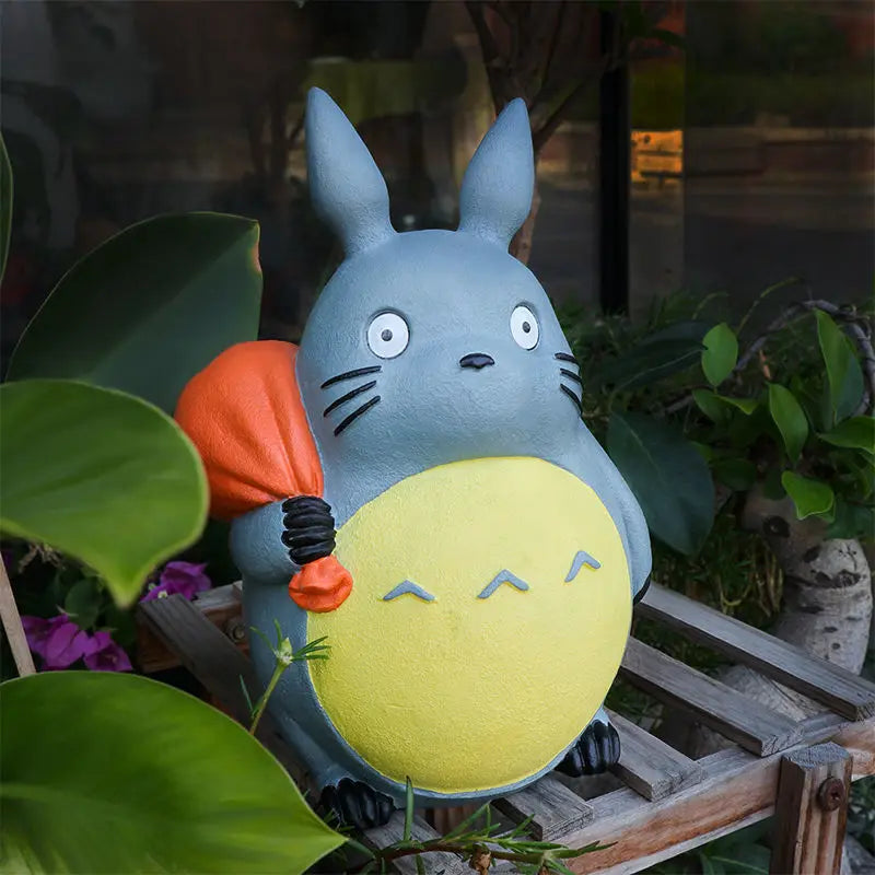 Large Garden Statue Cartoon Anime Totoroeds Sculpture Creative Kawaii Miyazakis Hayaos Totoros Resin Figurines Garden Home Decor