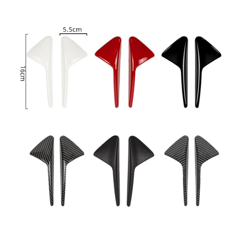 For Tesla Model 3/Y Side Camera Protection Cover Carbon Fiber Fender Trim Cover Car Modification Accessories Tesla 2017-2023