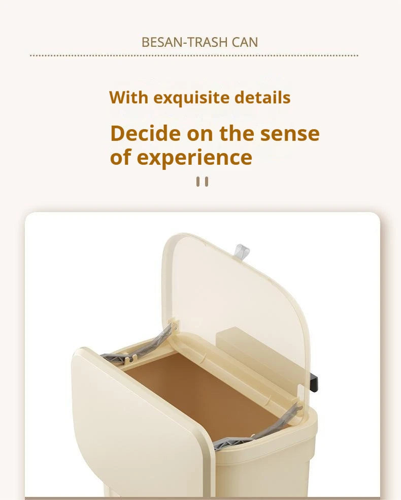 Kitchen Trash Can Wall Mounted Hanging Trash Bin With Lid Garbage Can for Cabinet Under Sink Waste Garbage Compost Bin 8.5/12L