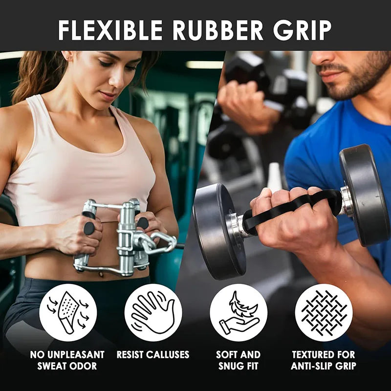Fitness Hand Grip Gym Weight Lifting Pull Grip Cross Training Palm Grip Handle Protection Dumbbell Gripper Exercise Support