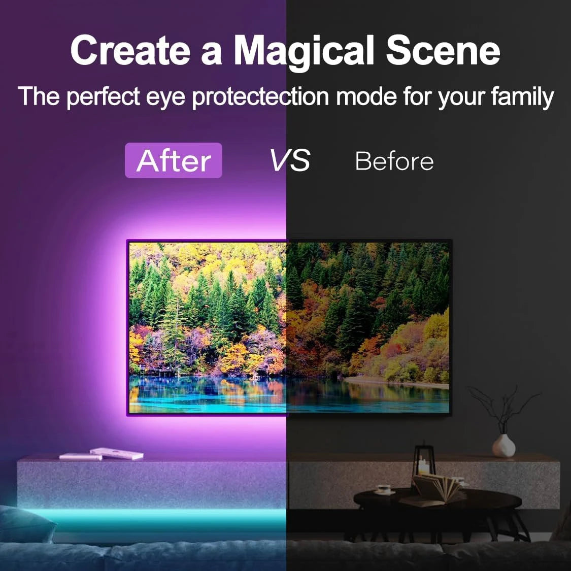 RGB 5050 LED Strip Lights Remote App Control TV Backlight Flexible Ribbon Tape USB 5V Led Light for PC Gaming Room Decoration