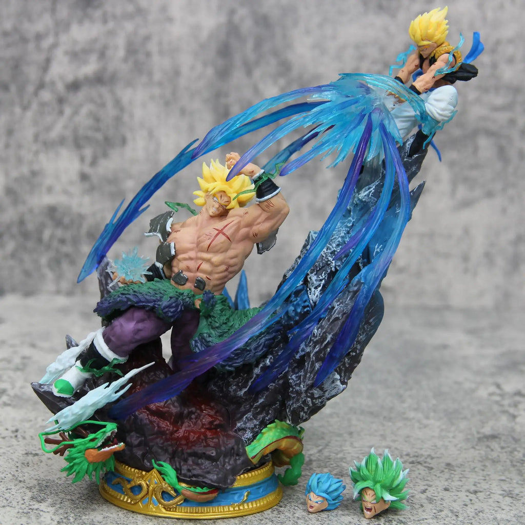 Anime Figure Dragon Ball Broly Vs Gogeta Figure Broly Figure Model Pvc Statue Dolls Collection Toy Decoration Christmas Toy Gift