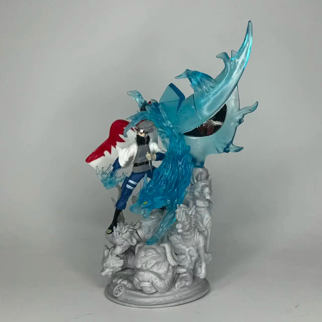 Hokage GK sixth generation CS flag wooden Kakashi statue scene model boxed figurine