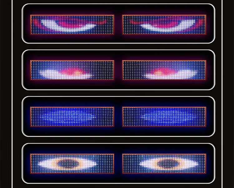 Devil's Eye Truck Windshield Remote Control Flexible Led Eye Animation Display Smart Scrolling Message Eye Soft LED Sign Board