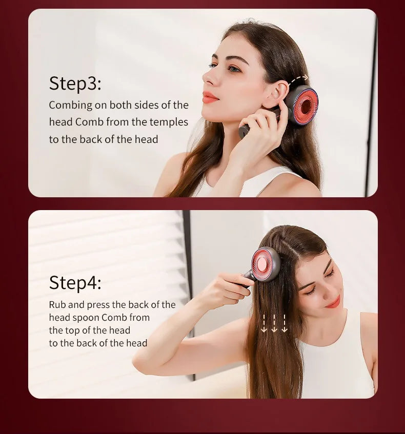 Scalp Massaging BrushShiatsu Hair Scalp Massager Electric Massager for Scalp & Hair Handheld Portable Massager Deep Muscle Relax