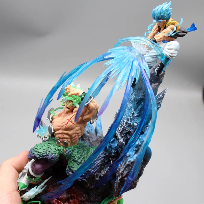 Dragon Ball Broly Gogeta Anime Figure Broly Vs Gogeta 23cm Figurine Model Pvc Statue Doll Collection Desk Decoration Toy Gifts