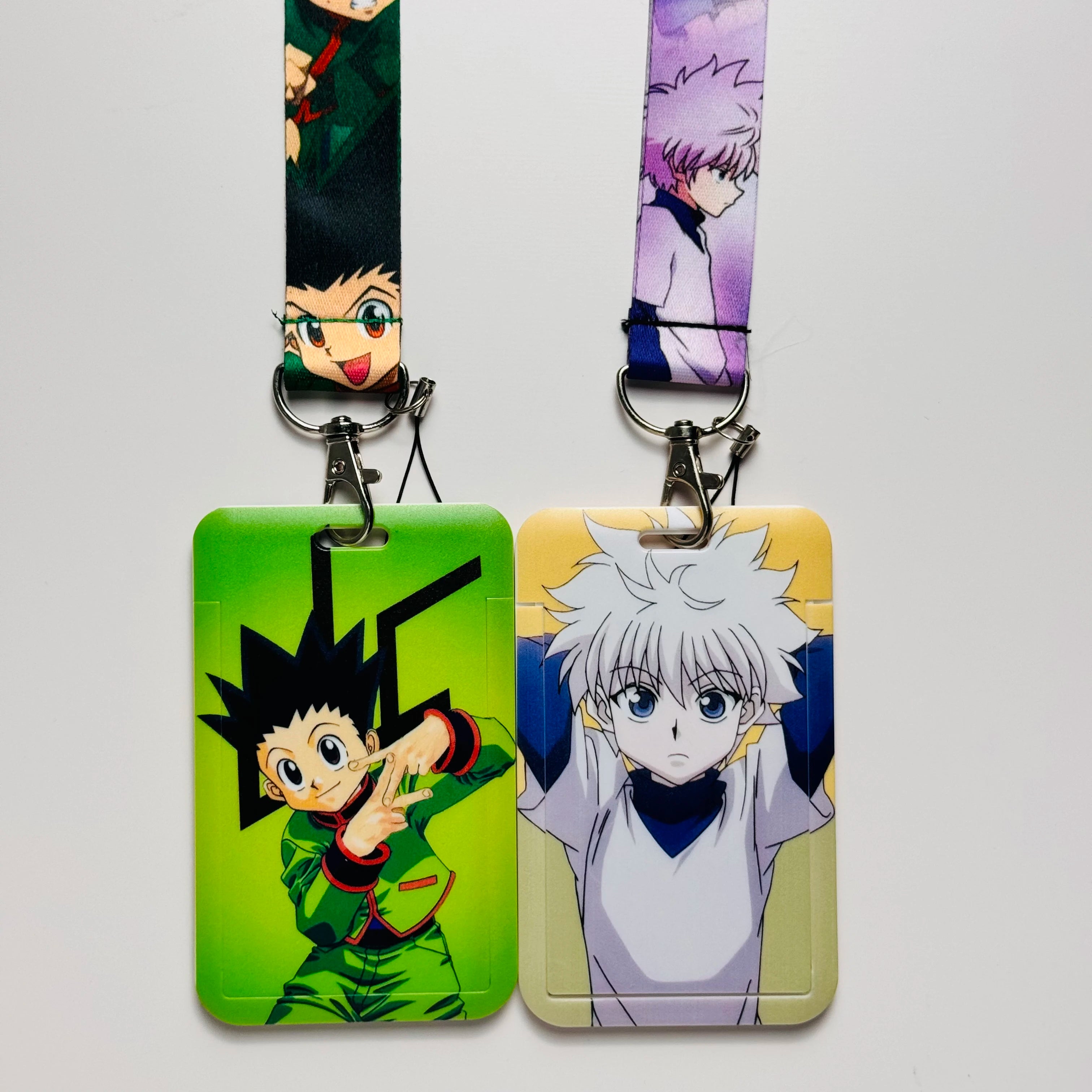 Anime Characters Card Holder Lanyards Keys Neck Strap Card Badge Keychain ID Credit Bus Card Cover Hang Rope Lariat Lanyard