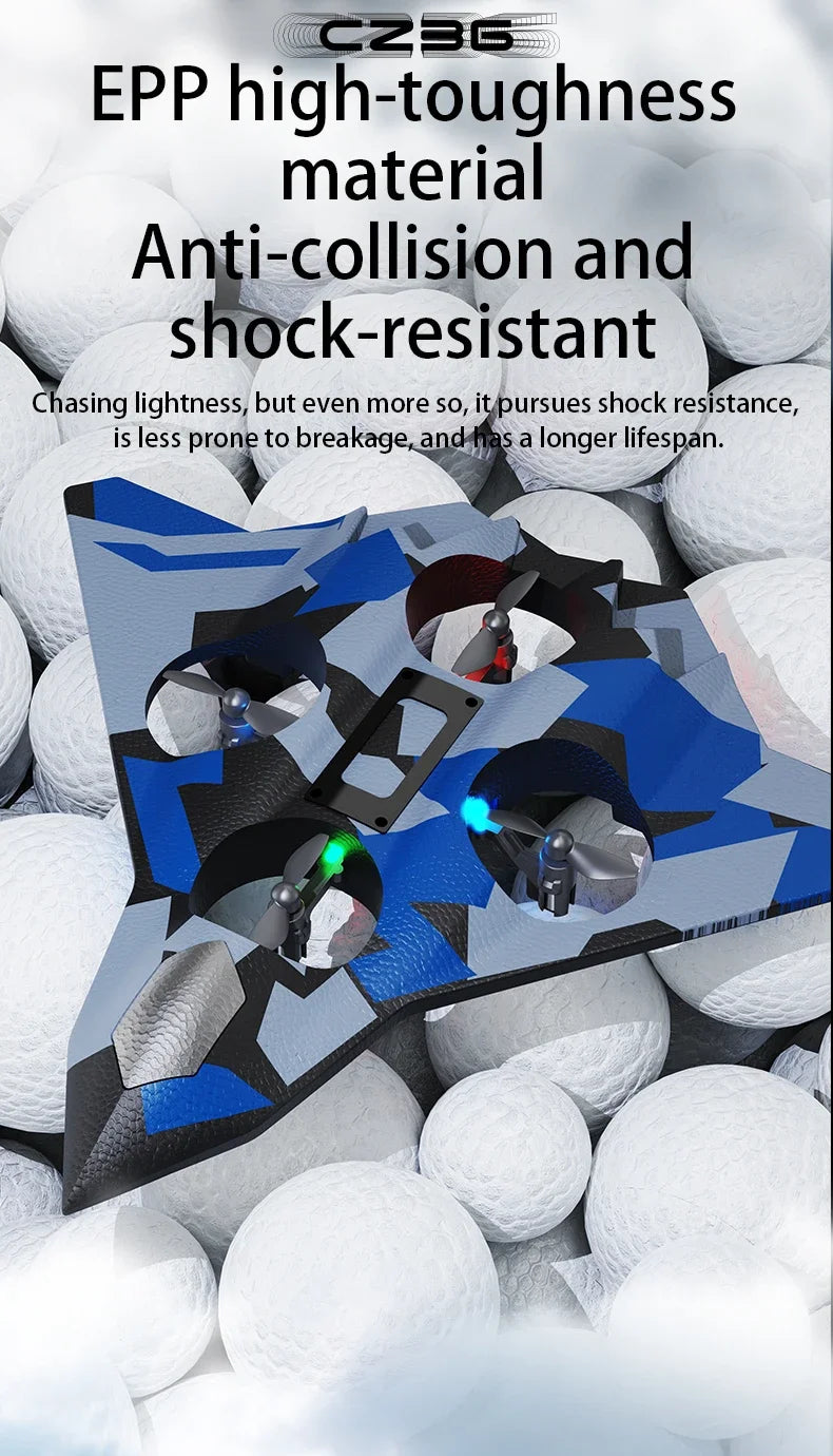 RC Aircraft EPP Foam Stunt Glider Electric Fighter Remote Control Airplane Fall Resistant Plane Toys for Boys Kids CZ01 CZ63