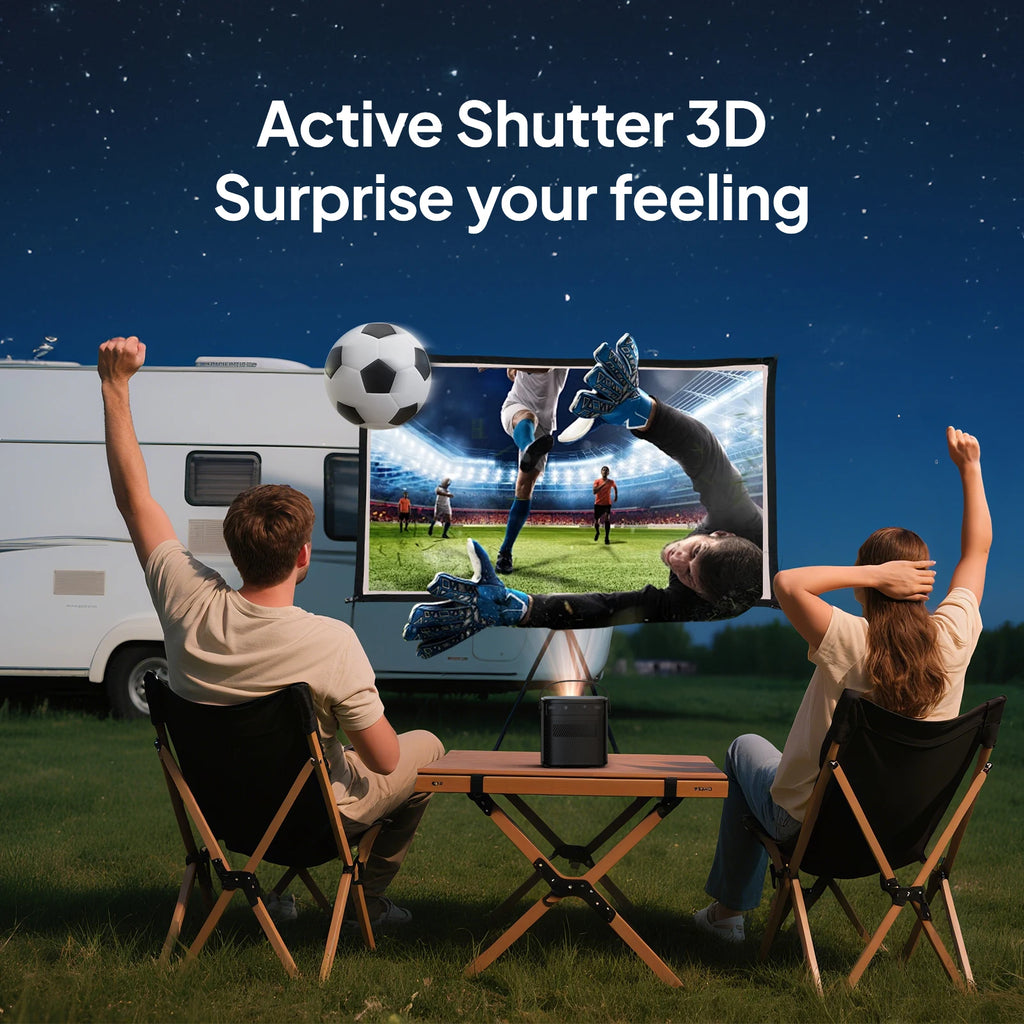 BYINTEK U80 Max Projector 3D 4K Cinema  Android 11.0 WiFi Mini Portable 1080P Home Theater Video DLP Projector with Battery