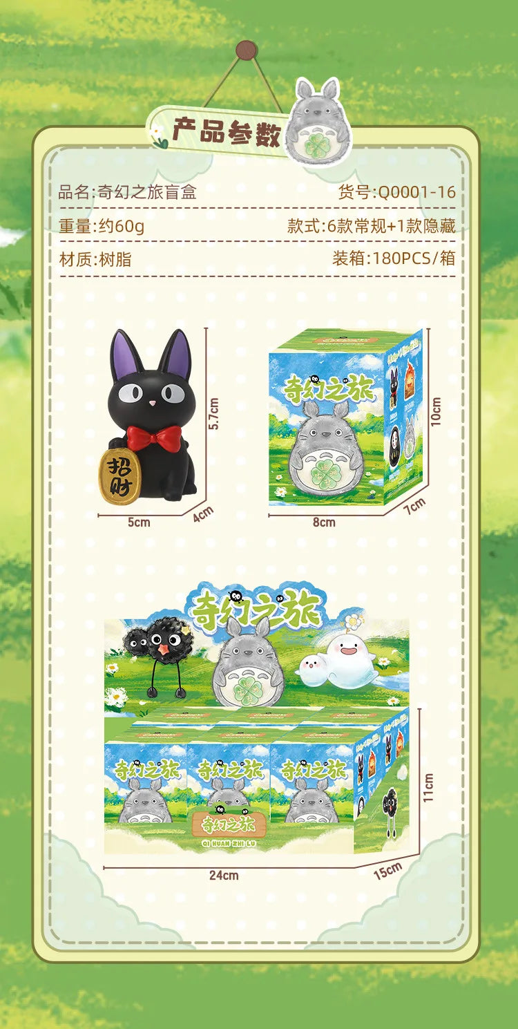 Hayao Miyazaki Fantasy Journey Blind Box Night Light Anime Movie Ornament Decoration Gift Toy Surprise Mystery Box