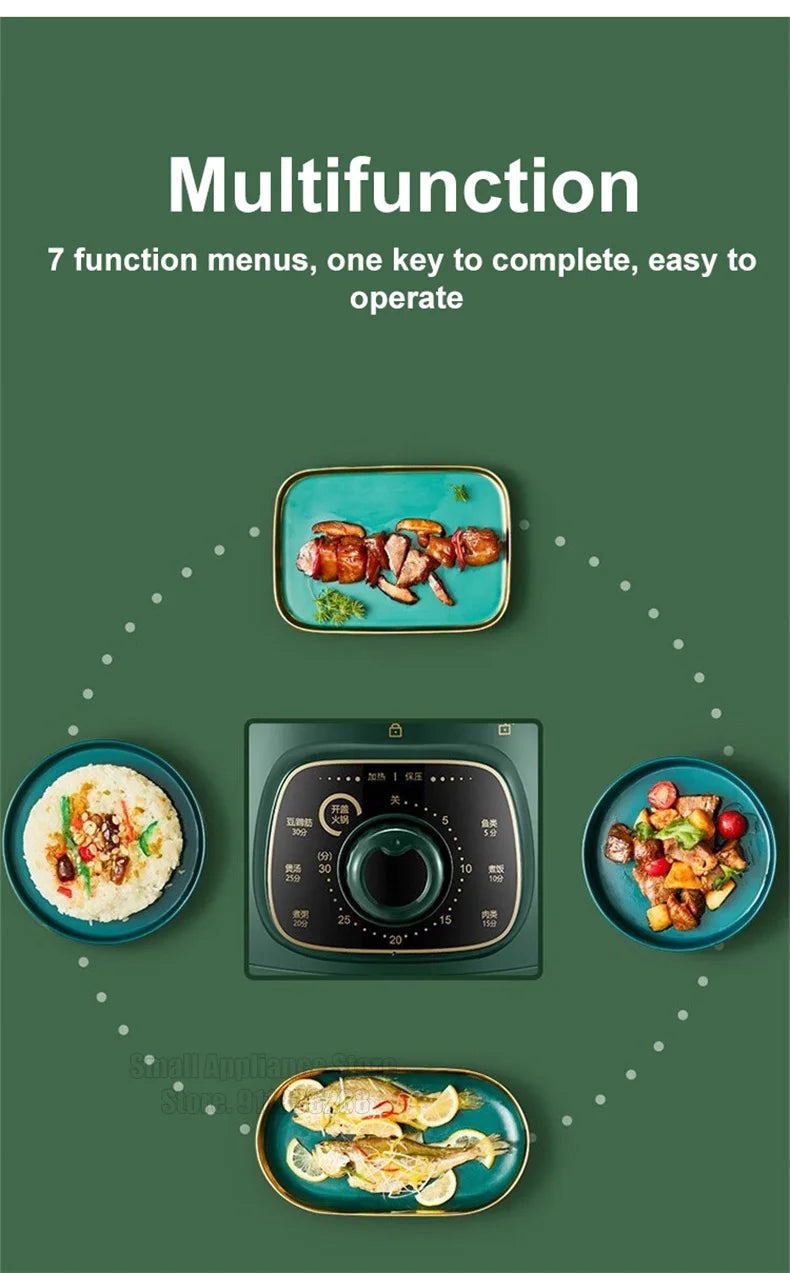 SUPOR Electric Pressure Cooker 1.8L Rice Cooker 70KPA Multifunctional 220V Household Kitchen Appliance For Dormitory Office